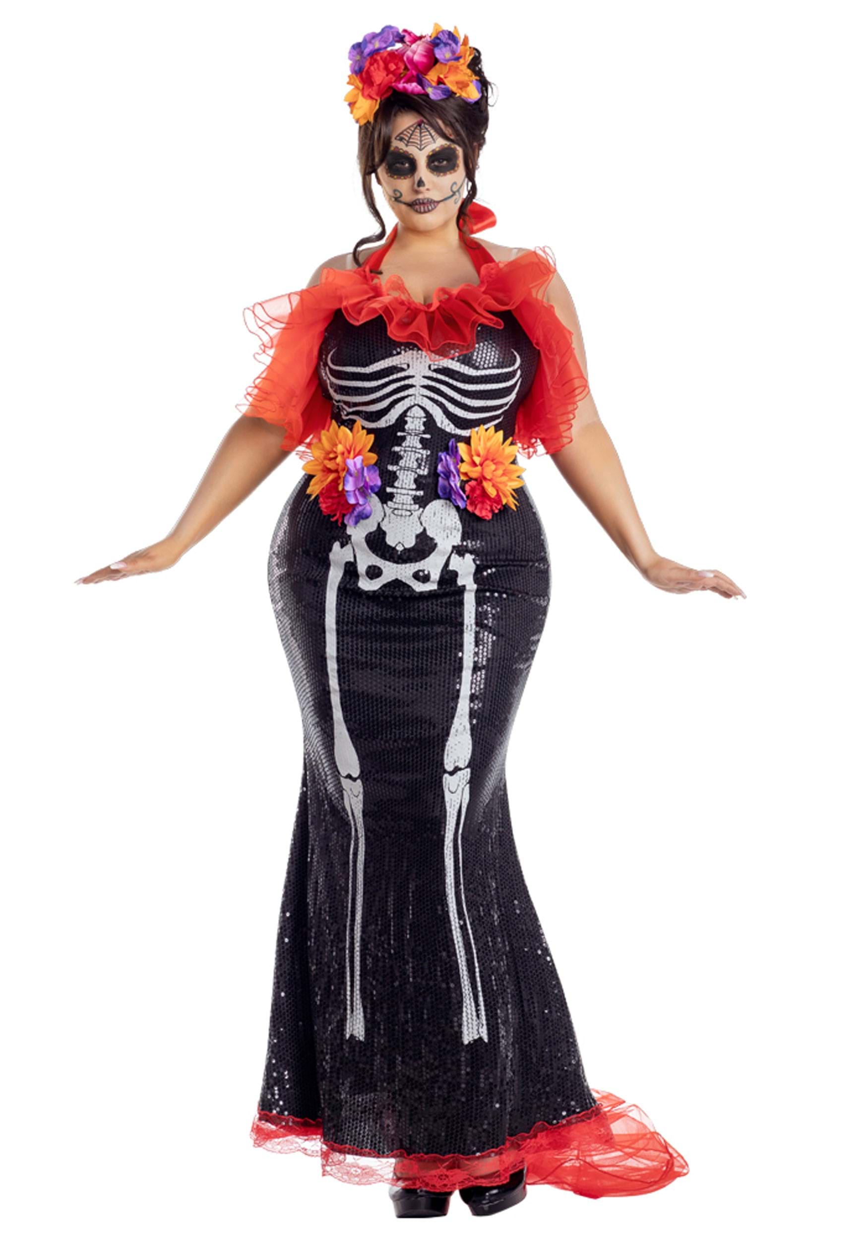 Plus Size Glamour Muerta Day of the Dead Women