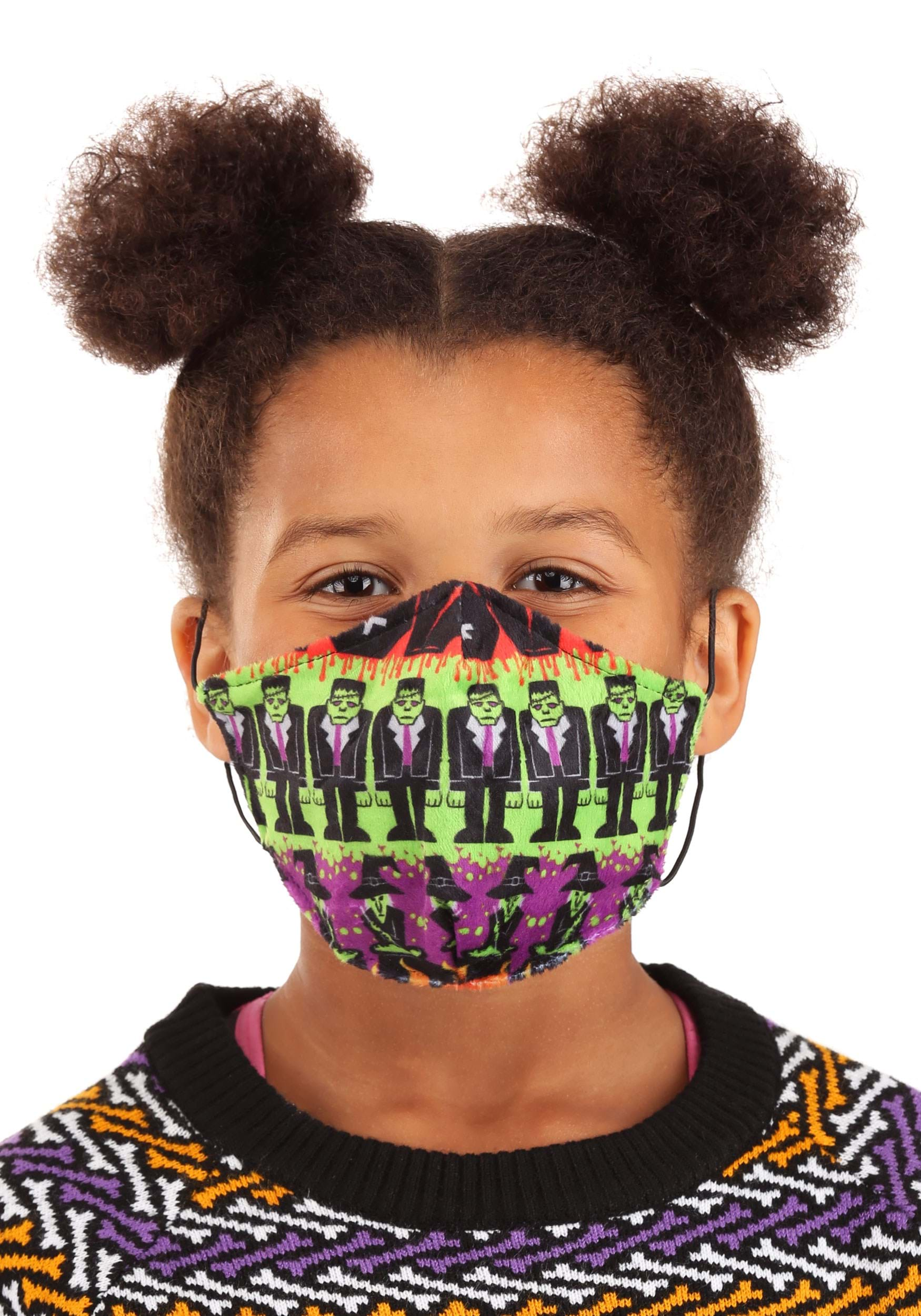 Sublimated Child Monsters Face Mask