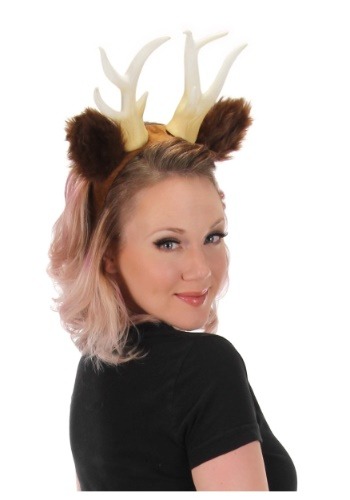 Deer Antlers with Ears Costume Headband