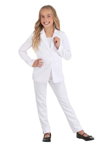 Girl&#39;s White Suit