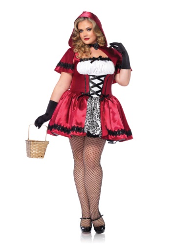Plus Size Gothic Red Riding Hood Costume for Women