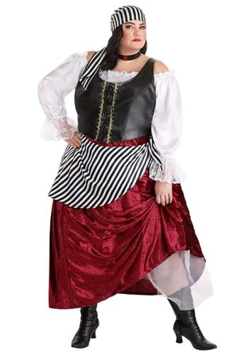 Plus Size Pirate Wench Deluxe Women&#39;s Costume