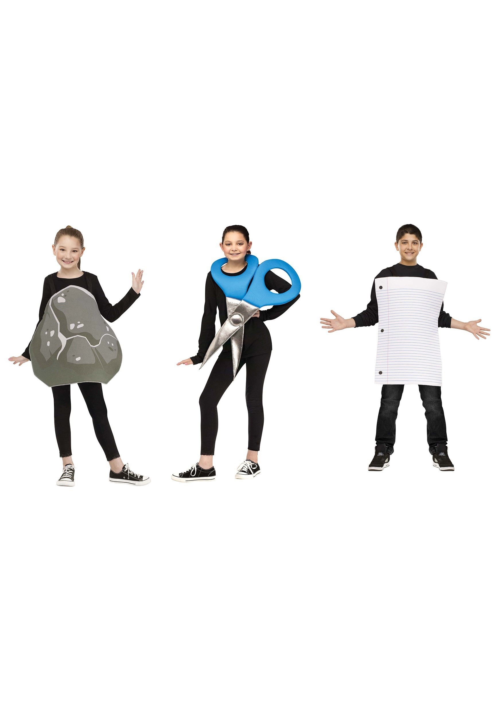 Kids Paper, Rock, Scissors Costume