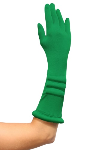 Women&#39;s Green Superhero Gloves