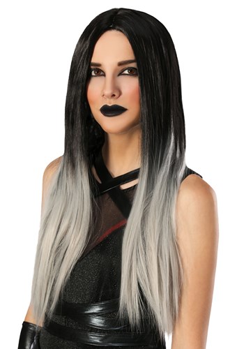 Women&#39;s Black and Grey Ombre Wig