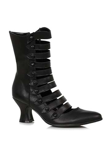 Women&#39;s Black Vintage Strap Boots