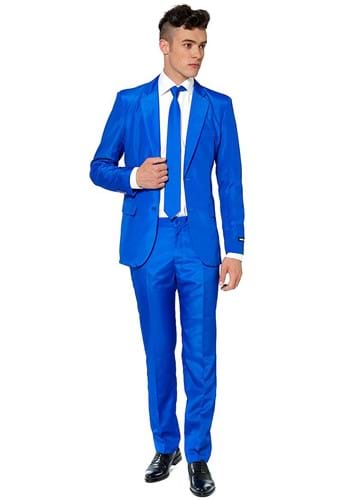 Suitmeister Mens Solid Blue Suit
