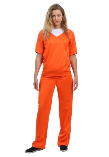 Women&#39;s Orange Prisoner Costume