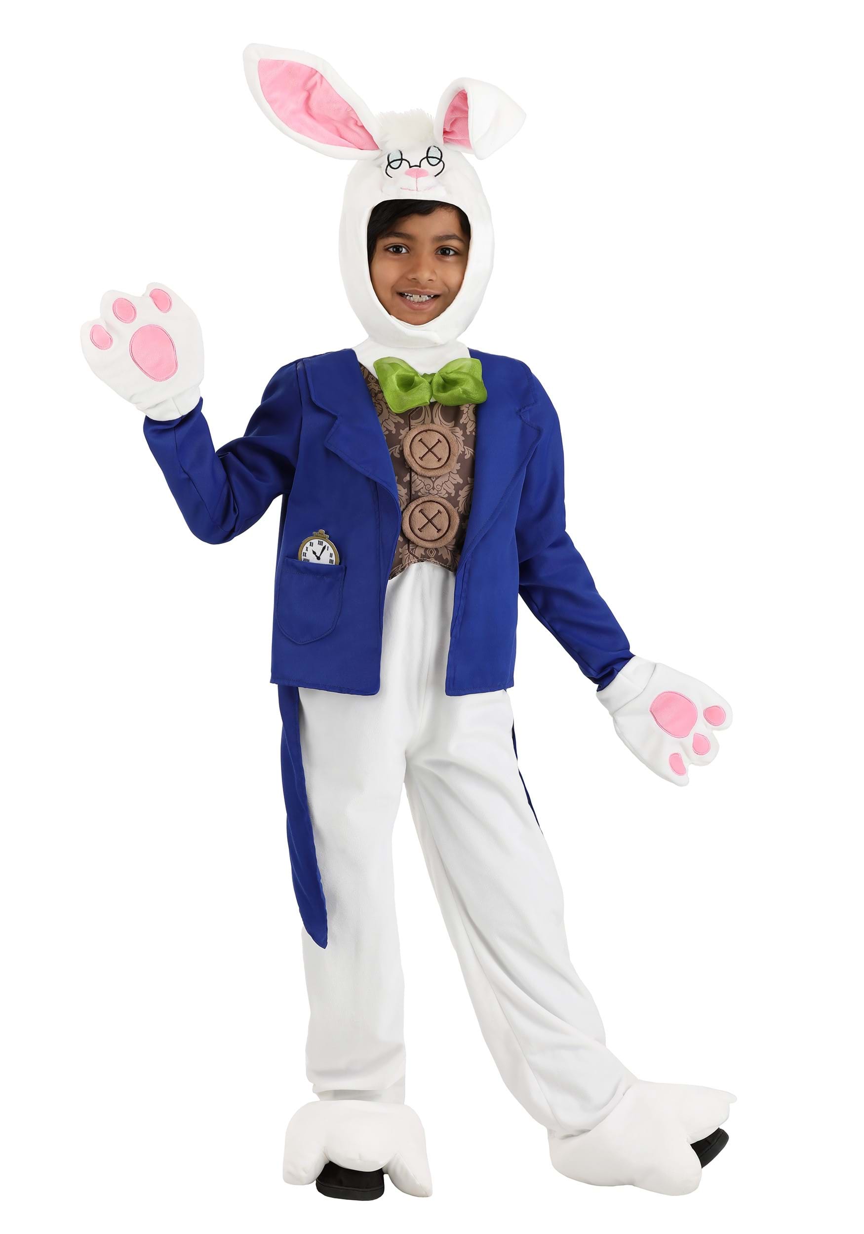 Whimsical White Rabbit Kid