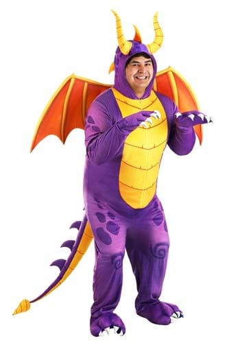 Plus Size Spyro the Dragon Adult Costume Jumpsuit
