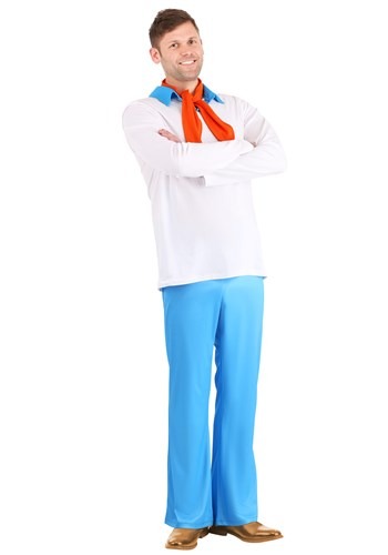 Plus Size Classic Scooby Doo Fred Costume for Men