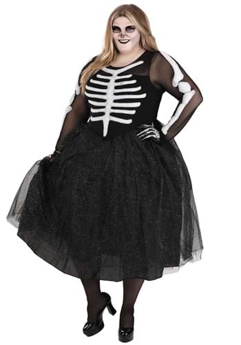 Plus Size Skeleton Beauty Women&#39;s Costume