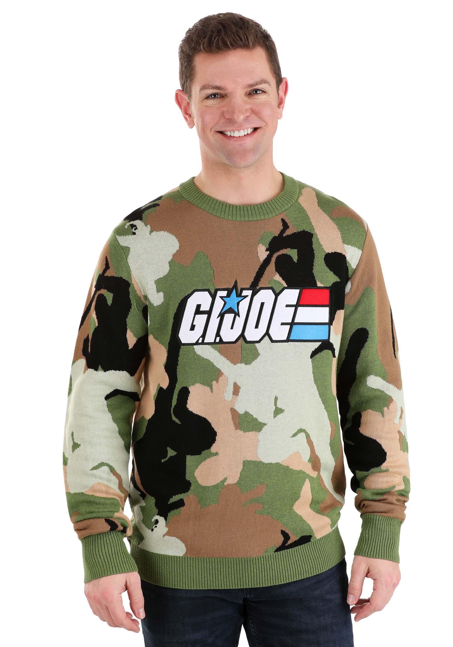 Army GI Joe Camo Adult Sweater | Ugly Christmas Sweaters