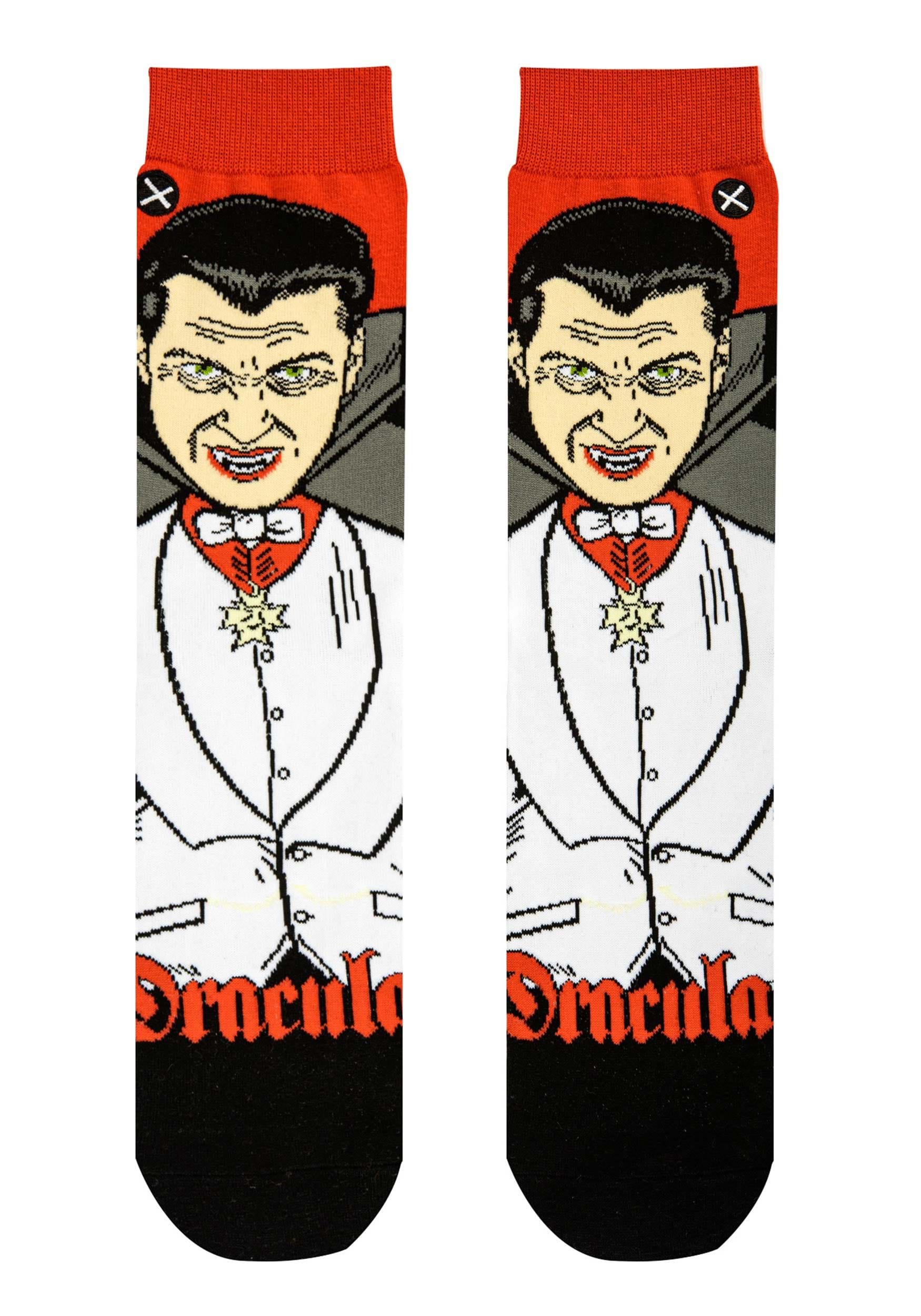 Dracula Crew Straight Adult Socks | Halloween Socks