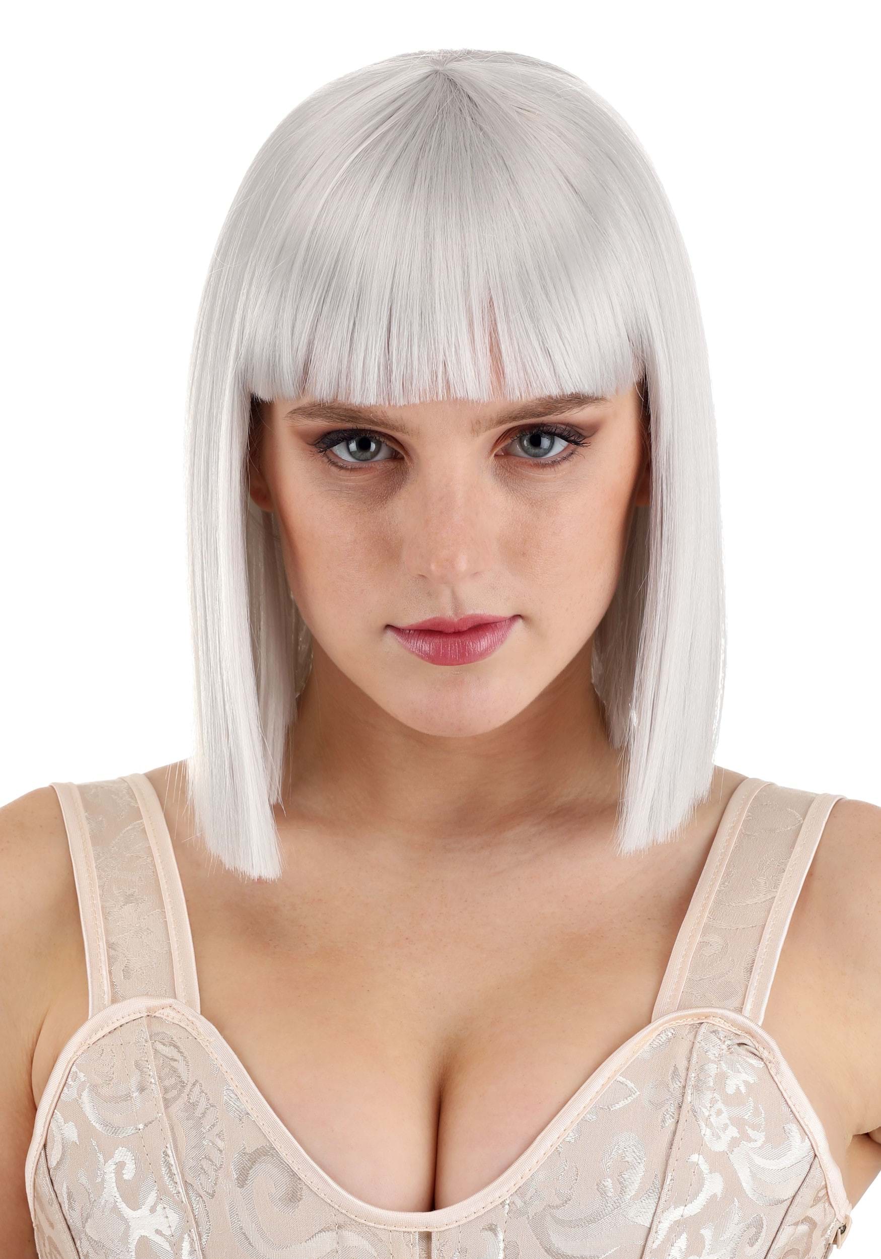 Light Gray Women's Costume Bob Wig | Costume Accessories