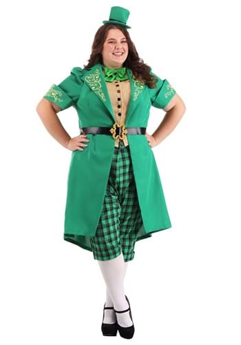 Women&#39;s Plus Size Charming Leprechaun Costume