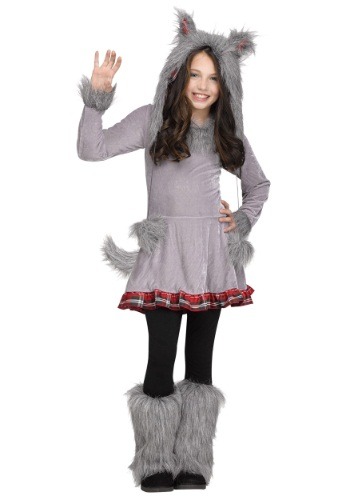 Girl&#39;s Wolf Cub Costume