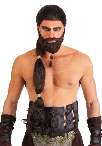 Men&#39;s Warrior King Wig and Beard