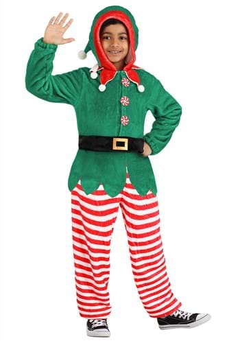 Kid&#39;s Elf Jumpsuit Costume