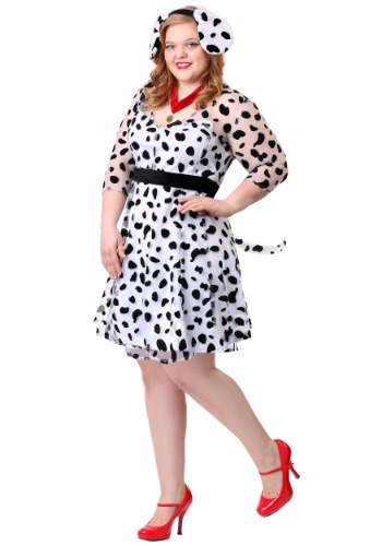 Plus Size Women&#39;s Dressy Dalmatian Costume