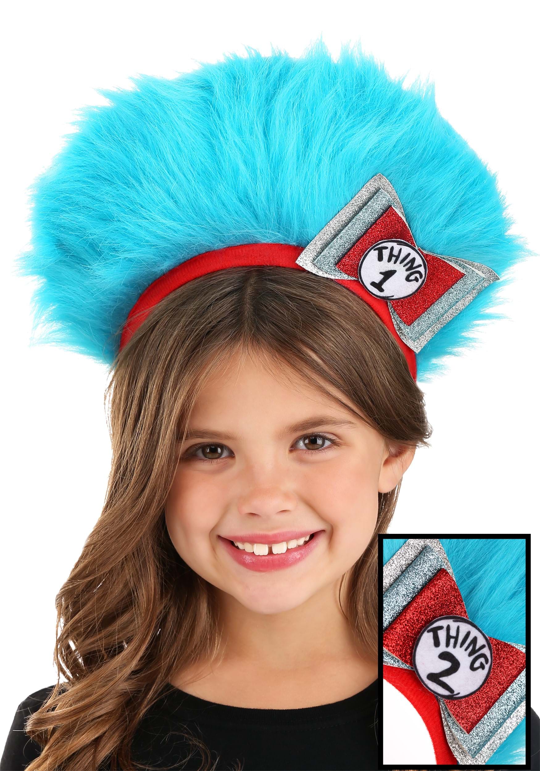 Blue Thing 1 & 2 Fuzzy Headband Costume