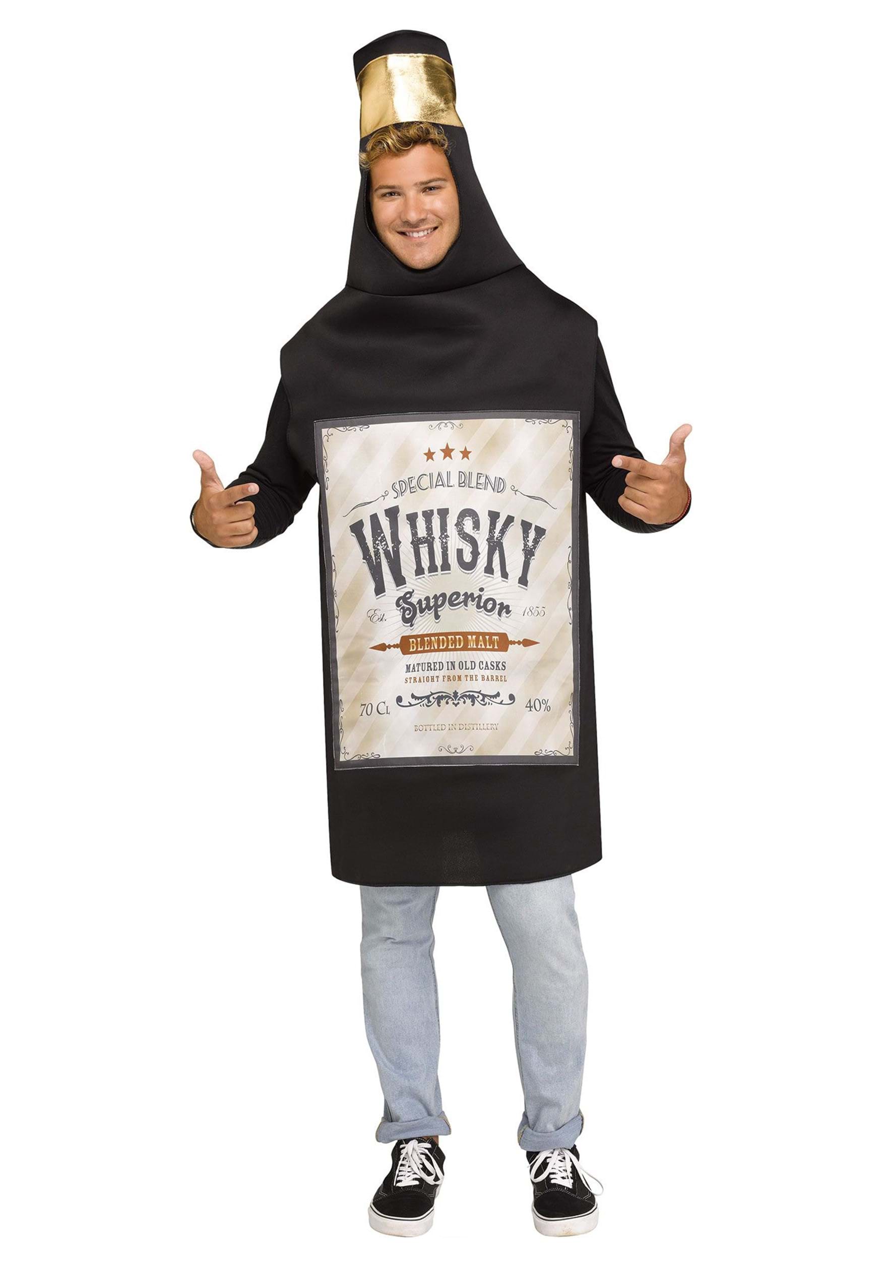 Whisky Bottle Costume for Adults | Beverage Costumes