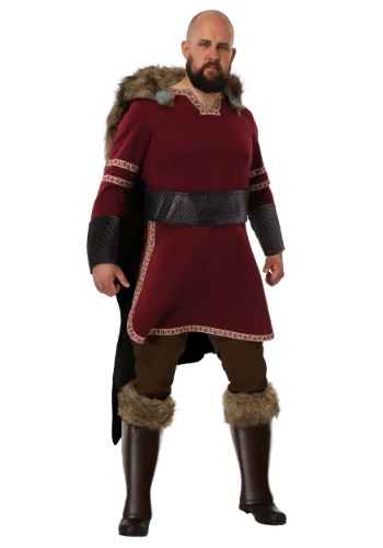 Men&#39;s Burgundy Viking Costume