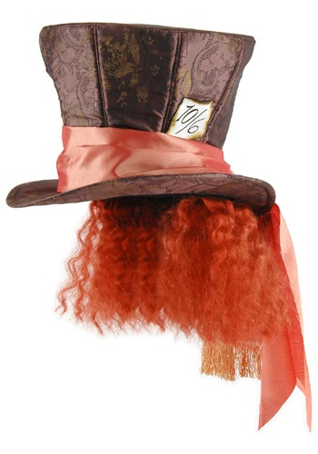 Mad Hatter Costume Hat with Hair