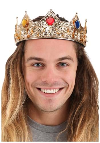 Gold King Costume Crown for Men