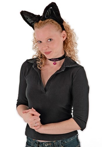 Black Cat Ears Headband Collar &amp; Tail Kit