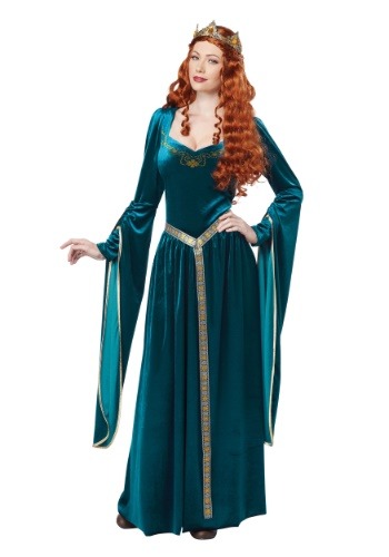Women&#39;s Lady Guinevere Teal Costume