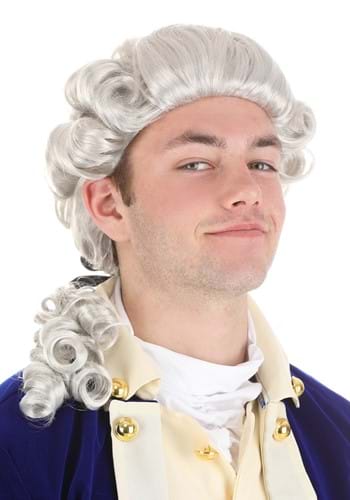 Men's American Colonial Powdered Wig