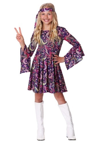 Woodstock Hippie Costume for Girls
