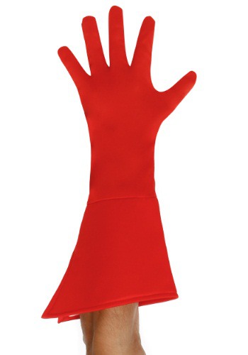Red Superhero Adult Gloves