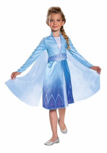 Frozen 2 Elsa Classic Girls Costume