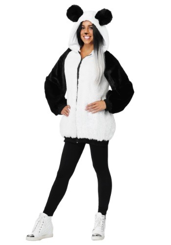 Women&#39;s Panda Hooded Jacket Costume