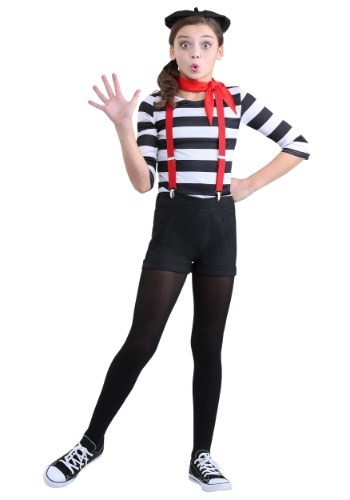 Girl&#39;s Mime Costume