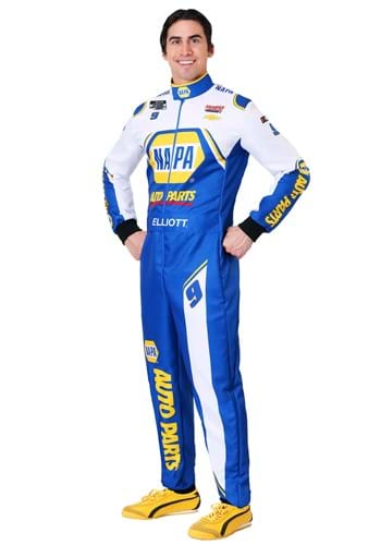 Plus Size NASCAR Chase Elliott Uniform Men&#39;s Costume