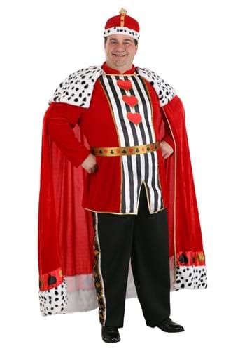 Plus Size Premium King of Hearts Costume for Men