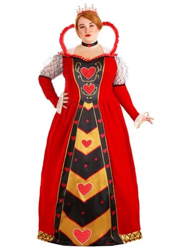 Plus Size Premium Queen of Hearts Costume for Women