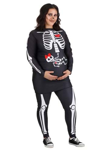 Plus Size Women&#39;s Maternity Skeleton Costume