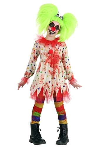 Girl&#39;s Creepy Clown Costume