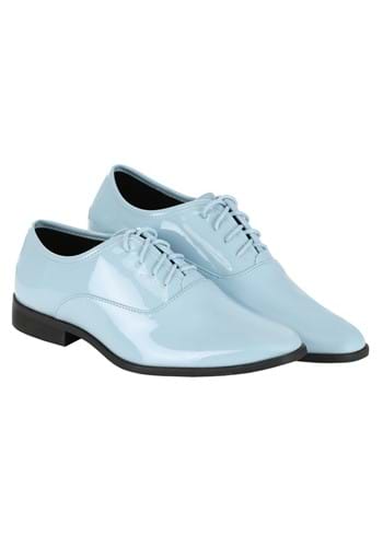 Men&#39;s Shiny Powder Blue Tuxedo Shoes