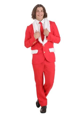 Men&#39;s Red Holiday Santa Suit