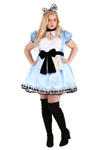 Plus Size Women&#39;s Alluring Alice Costume Dress