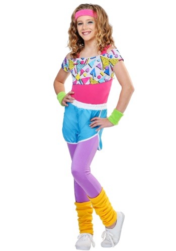 Girl&#39;s Work It Out 80s Costume