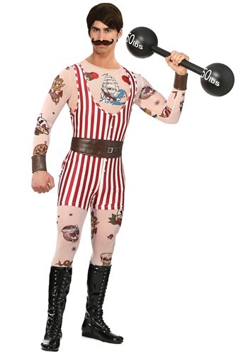 Plus Size Vintage Strongman Costume for Men