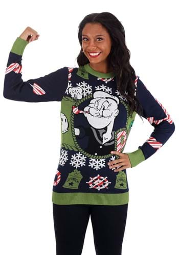 Popeye Ugly Christmas Sweater for Adults
