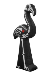 5.5' Inflatable Skeleton Flamingo Decoration