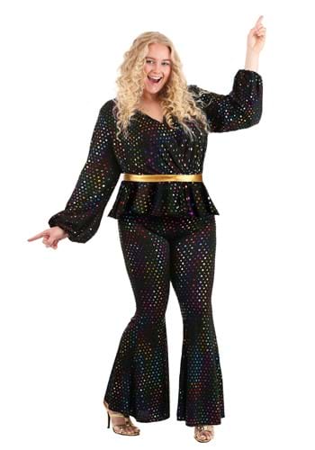 Women&#39;s Plus Size Disco Queen Costume